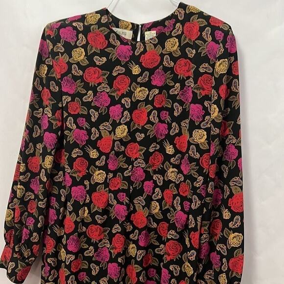 CHAUS VINTAGE PAISLEY FLORAL DRESS SIZE 12‎ - Picture 2 of 9